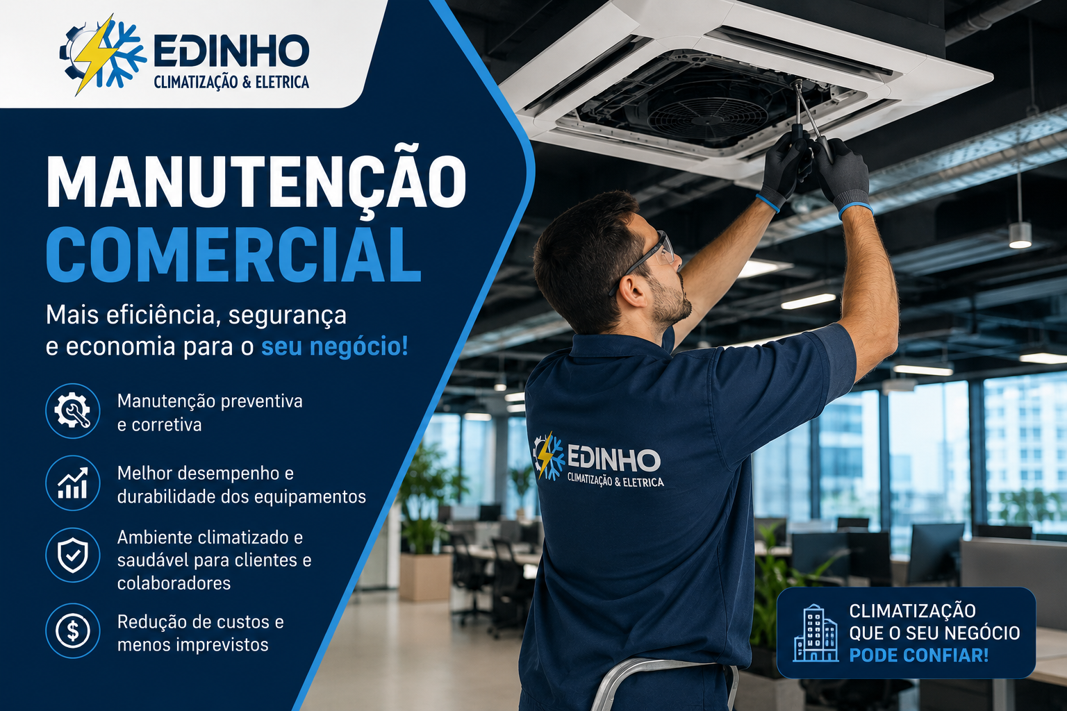 Manutenção de ar-condicionado comercial